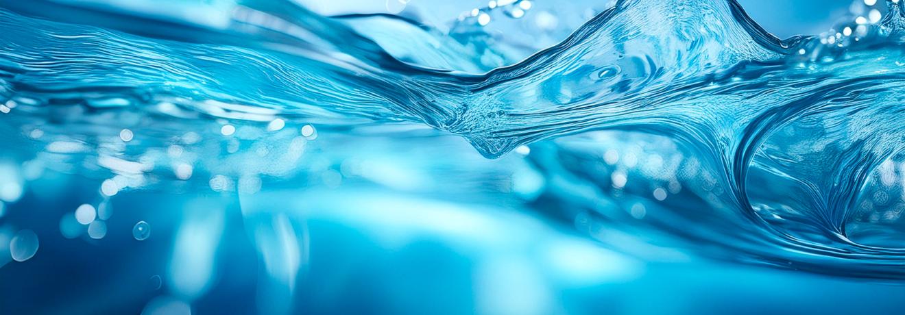Water representing treatment of PFAS in water.